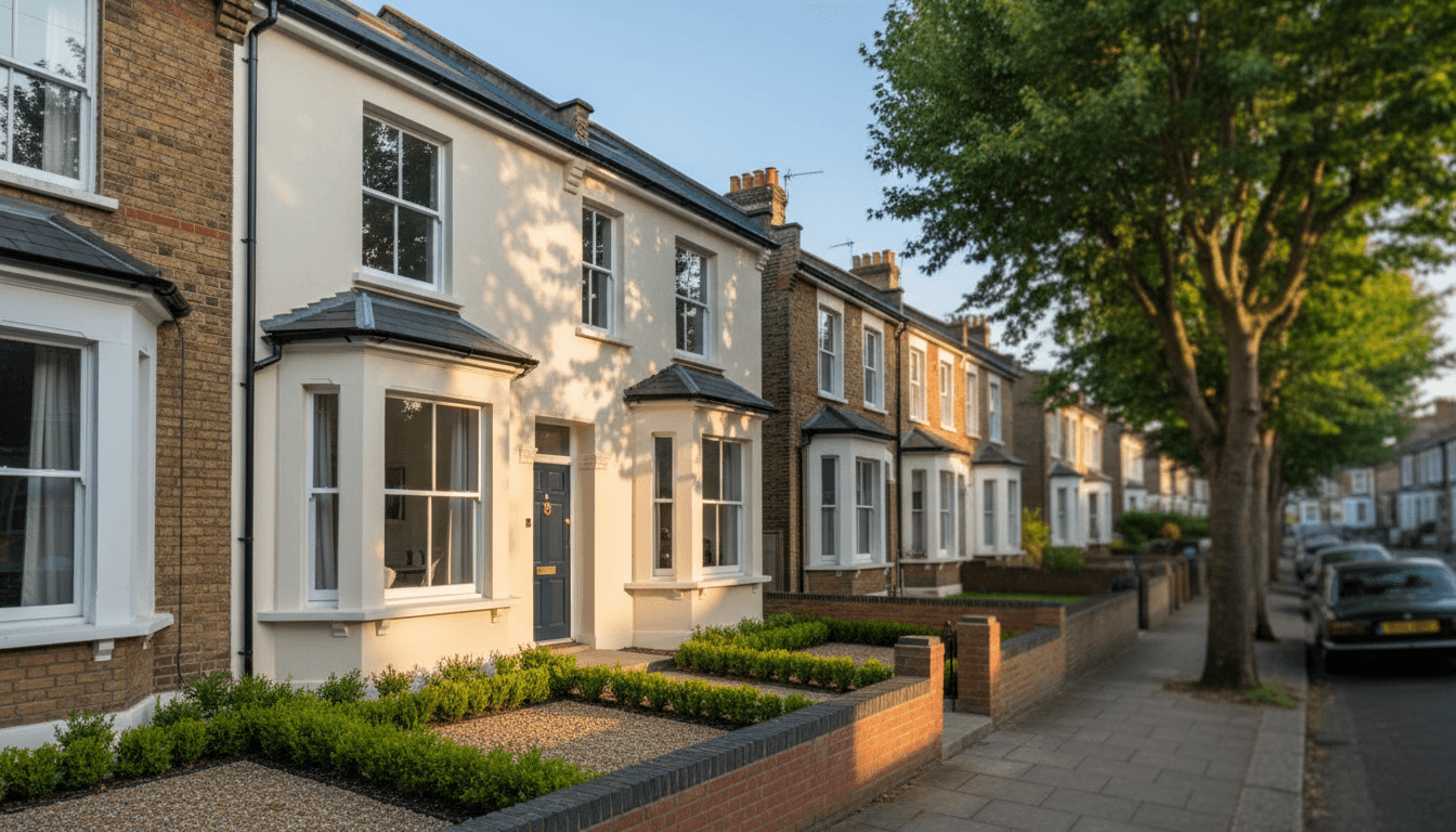 Victorian house with new ground-floor extension and bi-fold doors